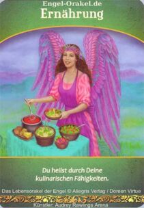 Engelkarte Bedeutung - Ernährung - Lebensorakel der Engel