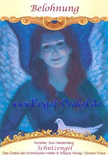 Engelkarte - Belohnung - das Orakel der himmlischen Helfer