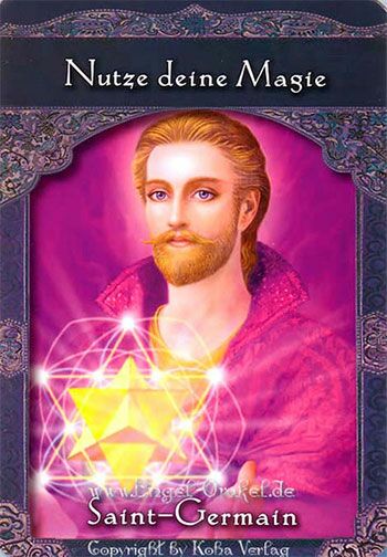 Engelkarte Saint-Germain - Orakel der Aufgestiegenen Meister