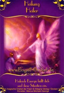 Engelkarte Bedeutung - Heilung - Heiler - magisches Orakel der Feen