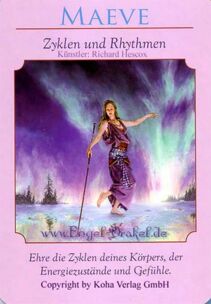 Engelkarte Bedeutung - Maeve - Zyklen und Rhythmen - Orakel der Göttinnen von Doreen Virtue