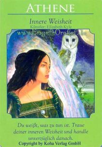 Engelkarte Bedeutung - Athene - Innere Weisheit - Orakel der Göttinnen von Doreen Virtue