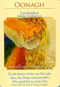 Engelkarte Bedeutung - Oonagh - Leichtigkeit - Orakel der Göttinnen von Doreen Virtue