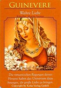 Engelkarte Bedeutung - Guinevere - Wahre Liebe - Orakel der Göttinnen von Doreen Virtue