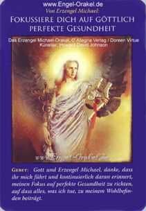 Engelkarte Bedeutung - Erzengel Michael Orakel - Fokussiere dich auf göttlich perfekte Gesundheit